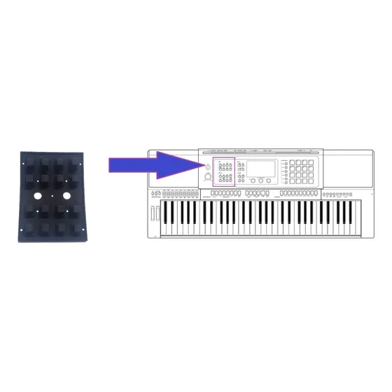Botões Tone Ritmo Teclado Casio Mzx500 Mzx300