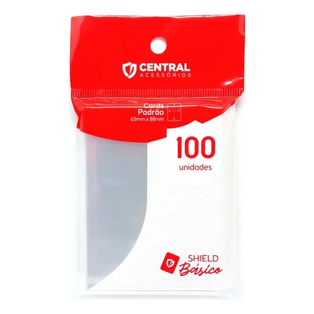 Central Shield Básico 100 Sleeves 65x90mm Pokémon Tcg Magic