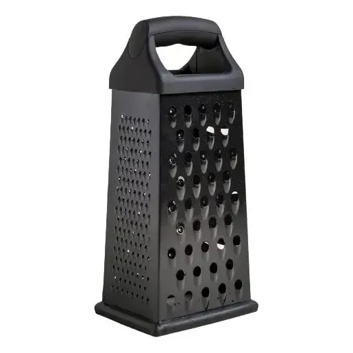 Rallador De Quesos Acero Inoxidable Negro 9pulgadas Moderno Negro WakesHome