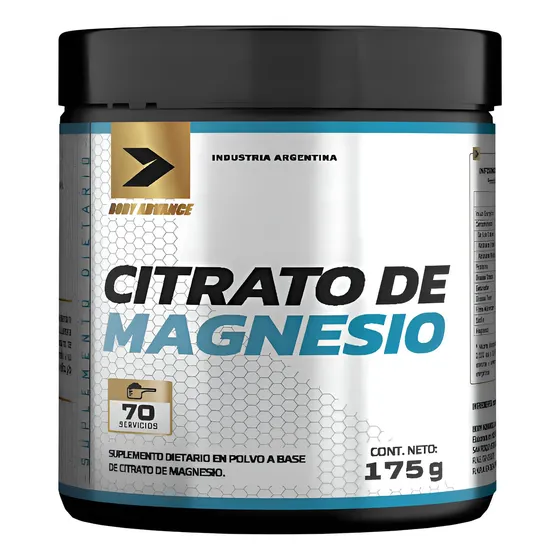 Citrato De Magnesio - Body Advance Sabor Sin Sabor