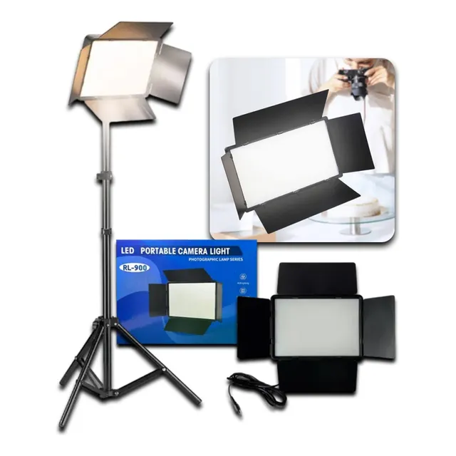 Panel Luz Led Portátil Foto Video 10pulgadas 2 Metros Altura