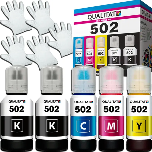 Qualitat Epson 502 Botellas De Recarga De Tinta | 5 Botellas