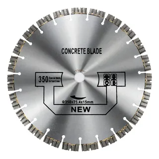 Discos Serra Clipper 350mm Concreto E Asfalto Pastilha 15mm Cor Prateado