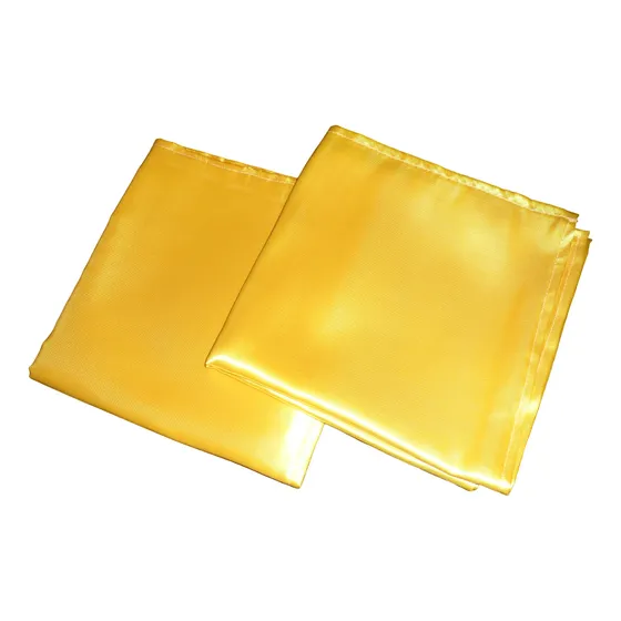 Pañuelo Pericón En Raso !!! Mide 74 X 74 Cm.!!! Amarillo!
