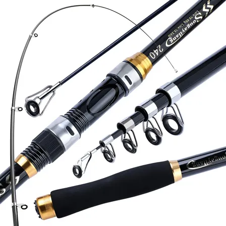 Vara De Pesca Telescópica Sougayilang 1,80-3,30m Spincast