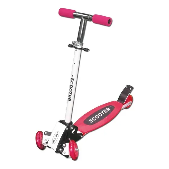 Monopatín Tripatin Aluminio Plegable Regulabl Scooter El Rey Color Rosa