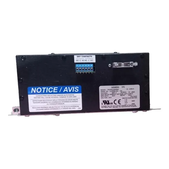 Siemens Tps3f0120x0m2 Contador De Sobretensiones