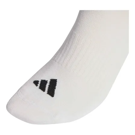 adidas Três Pares Unissex Kc9641 Meia Sportwear 3 Listras Pr Branco Lisa M