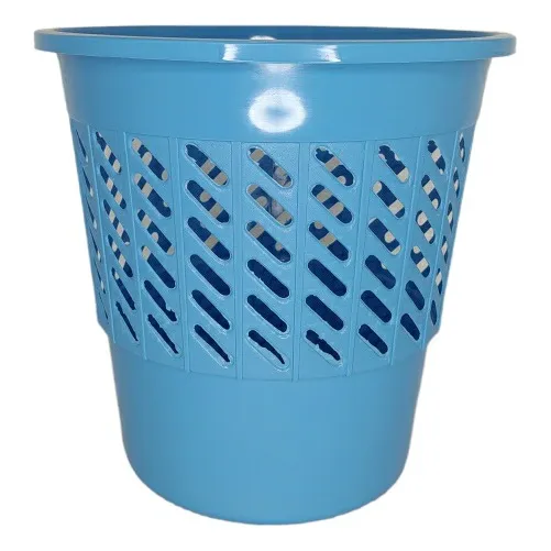 Papelera Plastica Tipo Cesta Colores Variados 