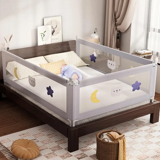 Bed Rail Omzer Para Crianças Pequenas, Pacote Com 3 Fechadur