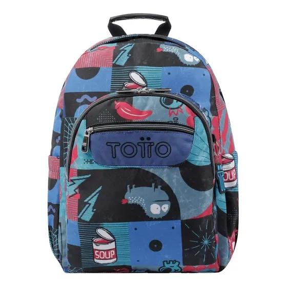 Bolso Morral Escolar Totto Ecole Acuarela Estam. Soup 6jp