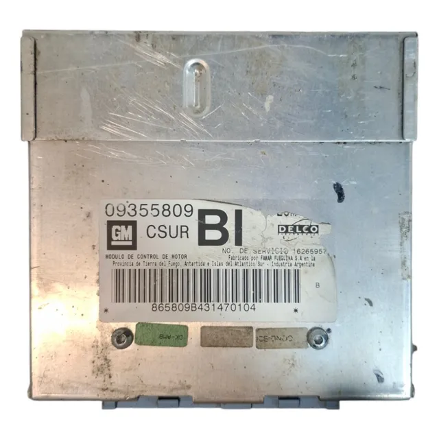 Módulo De Injeção Chevrolet Meriva 1.8 2007 09355809