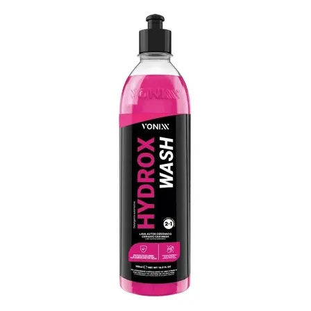 Hydrox Wash Shampoo com Cera Automotivo 500ml Vonixx Proteção 4 Meses