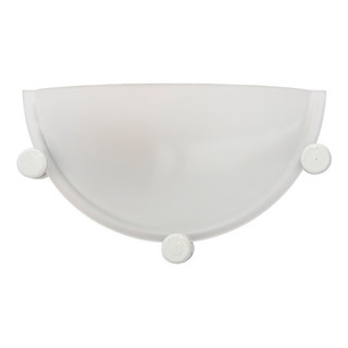 Aplique Medio Difusor De Pared Blanco E27 Apto Led 15cm Aplique Medio Difusor De Pared Blanco E27 Apto Led 15cm