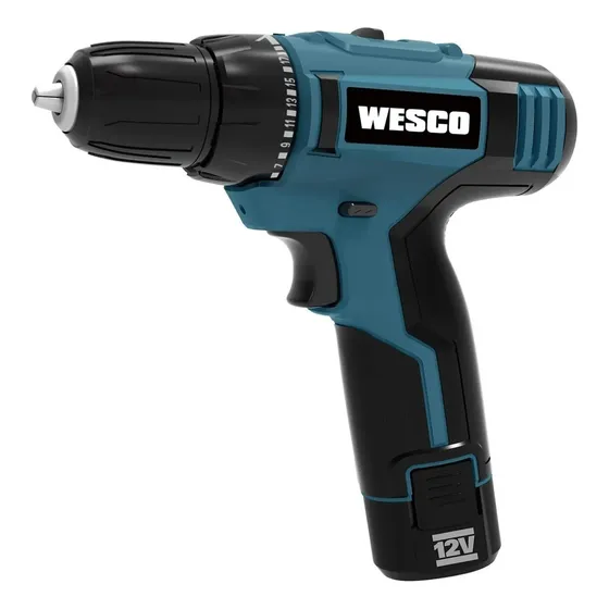 Taladro Atornillador Inalámbrico 10mm 12v Wesco Ws2531 Azul Marino 60