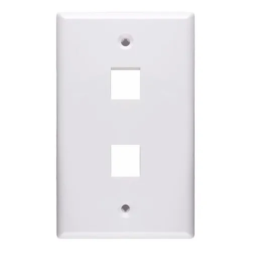 Face Plate 4x2 -2 Ptos Qnet+ Tapa Somos Tienda Física