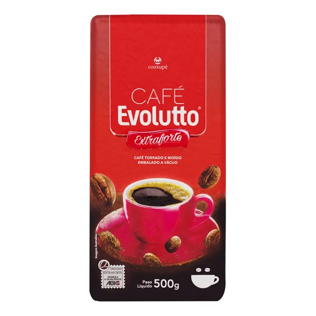 Café Torrado e Moído a Vácuo Extraforte Evolutto Pacote 500g
