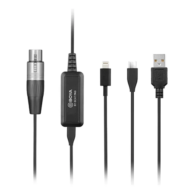Boya By-bca7 Pro Cable Con Preamplificador Xlr A Usb / Usb C