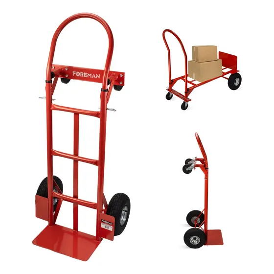 Diablo De Carga 400 Kg Plataforma Ruedas Neumáticas Carrito