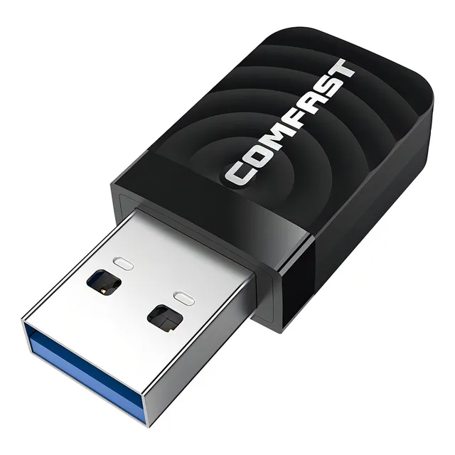 Adaptador Comfast,receptor Wifi De 1300mbps, Usb2,4g Y 5ghz