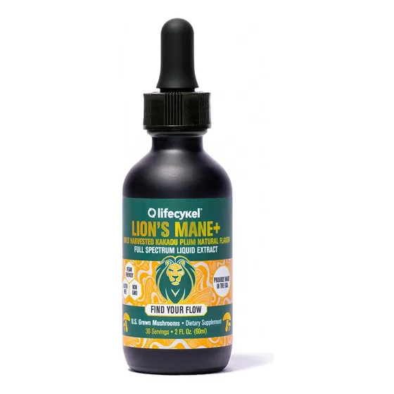 Suplemento Life Cykel Lion's Mane Extracto De Hongos 60 Ml