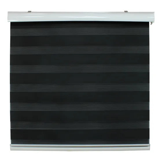 Cortina Roller Duo Zebra Día Y Noche 130 X 200 Cm Negro Guiza