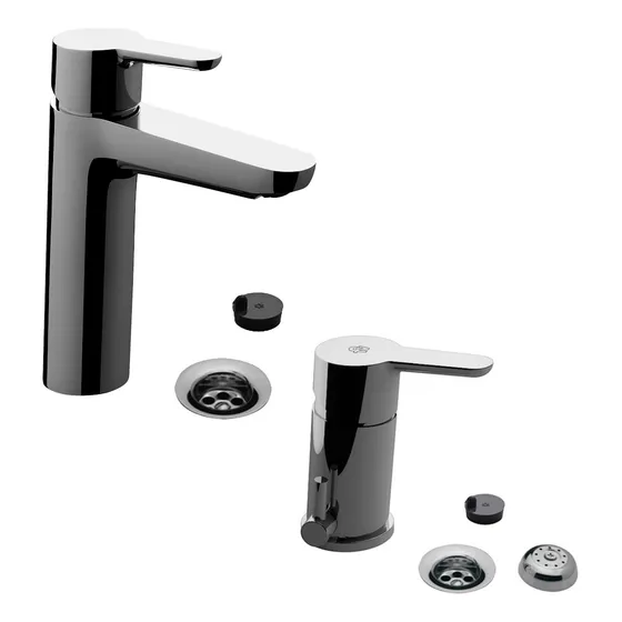 Juego Griferia Fv Puelo Monocomando Bidet Lavatorio Mesada