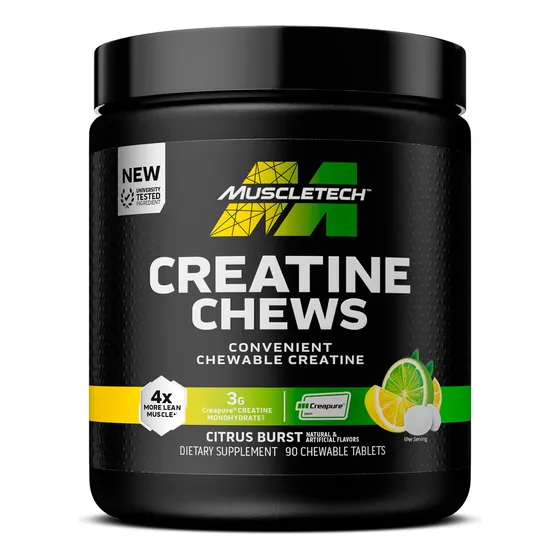 Suplemento Muscletech Creatine Chews Creapure 90 Caramelos