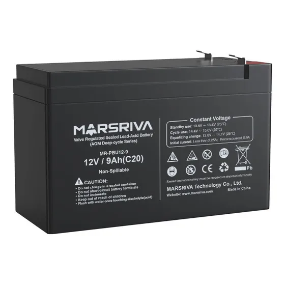 Batería 12v 9ah Pila Marsriva Mr-pbu12-9 Para Ups