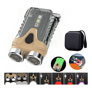 Linterna Impermeable Mini Edc Con Carga Usb Y Linterna Magné Linterna Impermeable Mini Edc Con Carga Usb Y Linterna Magné