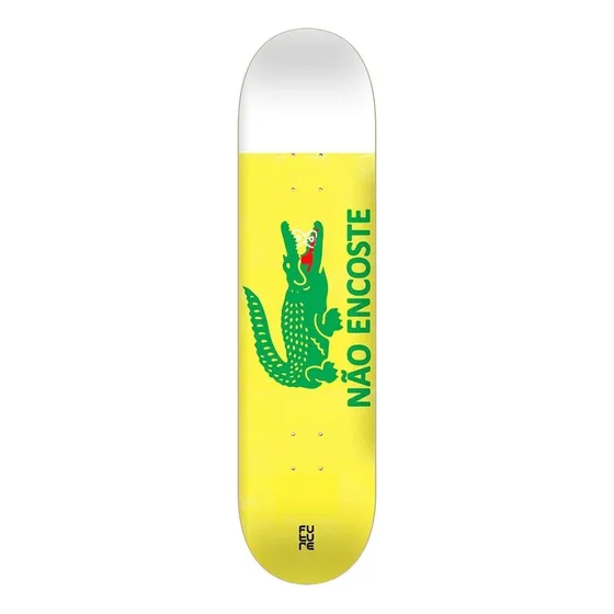 Shape Future Marfim Não Encoste Amarelo 8,25  Shape De Skate