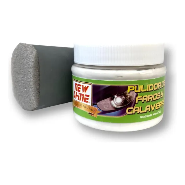 Pulidor Restaurador Para Faros Y Calaveras New Shine 150g