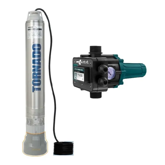 Bomba Sumergible Tornado 1 Hp Con Kit De Presión Pres-16