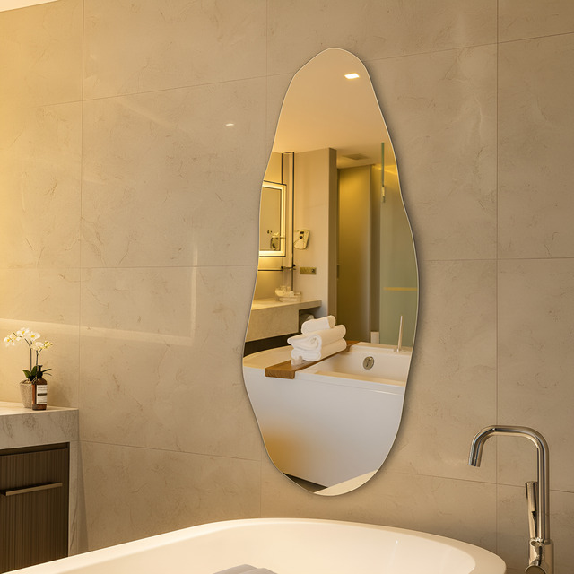 Espelho Orgânico 70cm Decoração Lapidado Design Moderno Luxo