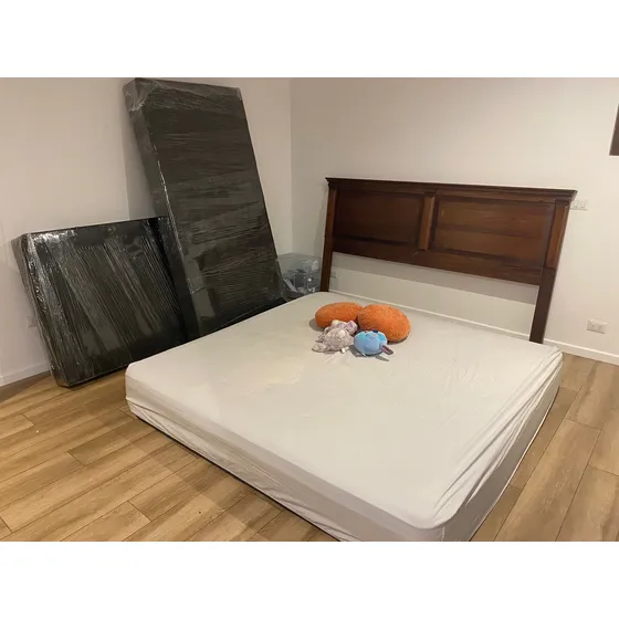 Súper King Base Doble, Incluye Respaldo Madera
