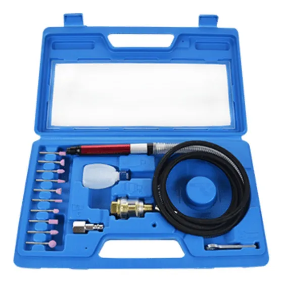 Kit Micro Amoladora Neumatica 90pci Maletin - Lx-1060