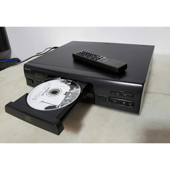Cd Player Sony Cdp-m28 Digital Compact Reliquia Com Controle