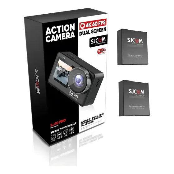 Cámara De Accion Sjcam Sj10 Pro Dual 4k 60fps 2 Baterias