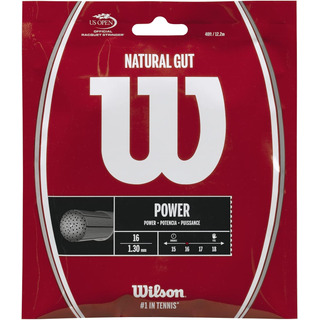 Cordaje De Tenis Wilson Natural Gut 16 - Juego, Blanco Cordaje De Tenis Wilson Natural Gut 16 - Juego, Blanco
