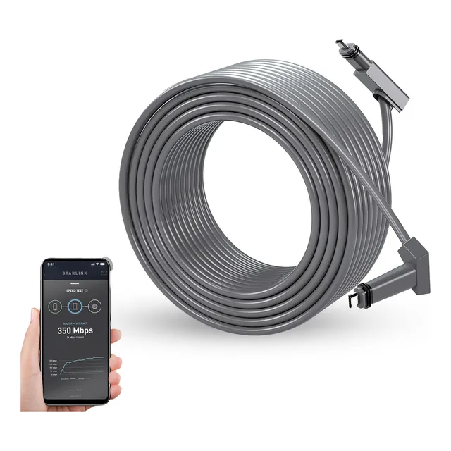 Cable Repuesto Starlink Kit Estándar 46m Conexión Estable Color Gris 46m