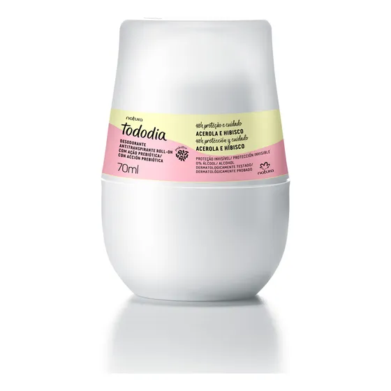 Desodorante Natura Tododia Acerola E Hibisco Rollon 70ml