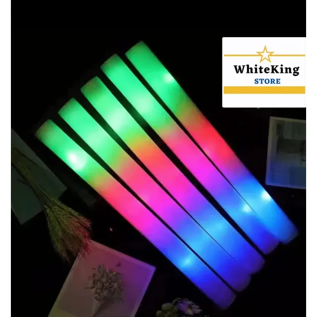 Tubo Barra De Foami Luces Led Hora Loca Neon Fiesta Navidad 