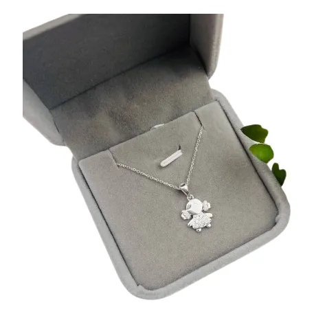 Cadena Con Dije De Niña En Plata 925