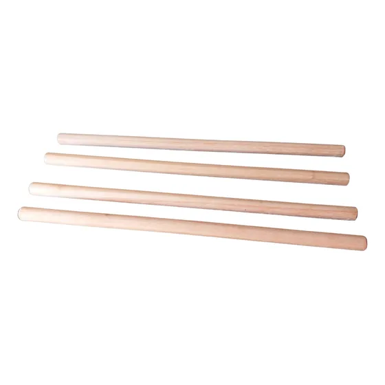 Kit 04 Bastões 60cm Ginast/fisio/yoga/alongamento Madeira