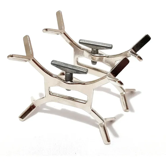 Kit 2 Trava Espetos Churrasco - Suporte Para Virar O Espeto