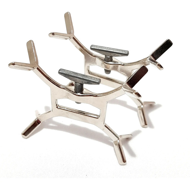 Kit 2 Trava Espetos Churrasco - Suporte Para Virar O Espeto