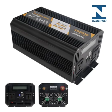 Joyfox Inversor Tensão 4000w Pico 8000w Conversor Onda Senoidal Pura 24 V Para 110v 60hz Múltipla Proteção