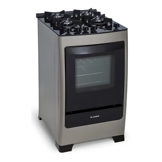 Cocina A Gas James C 700 V Titanium - Laser Tv