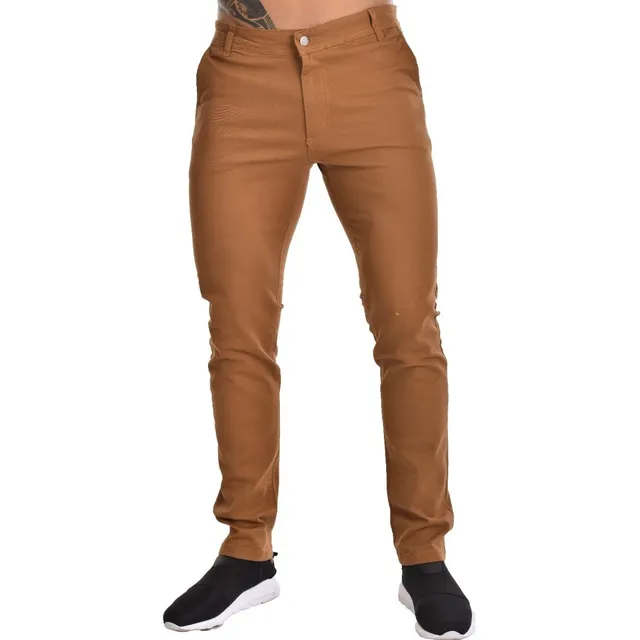 Pantalon Corte Chino Hombre Gabardina Colores Talle Especial