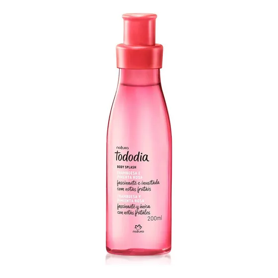 Body Splash Frambuesa Y Pimienta Rosa Tododia Natura 200ml
